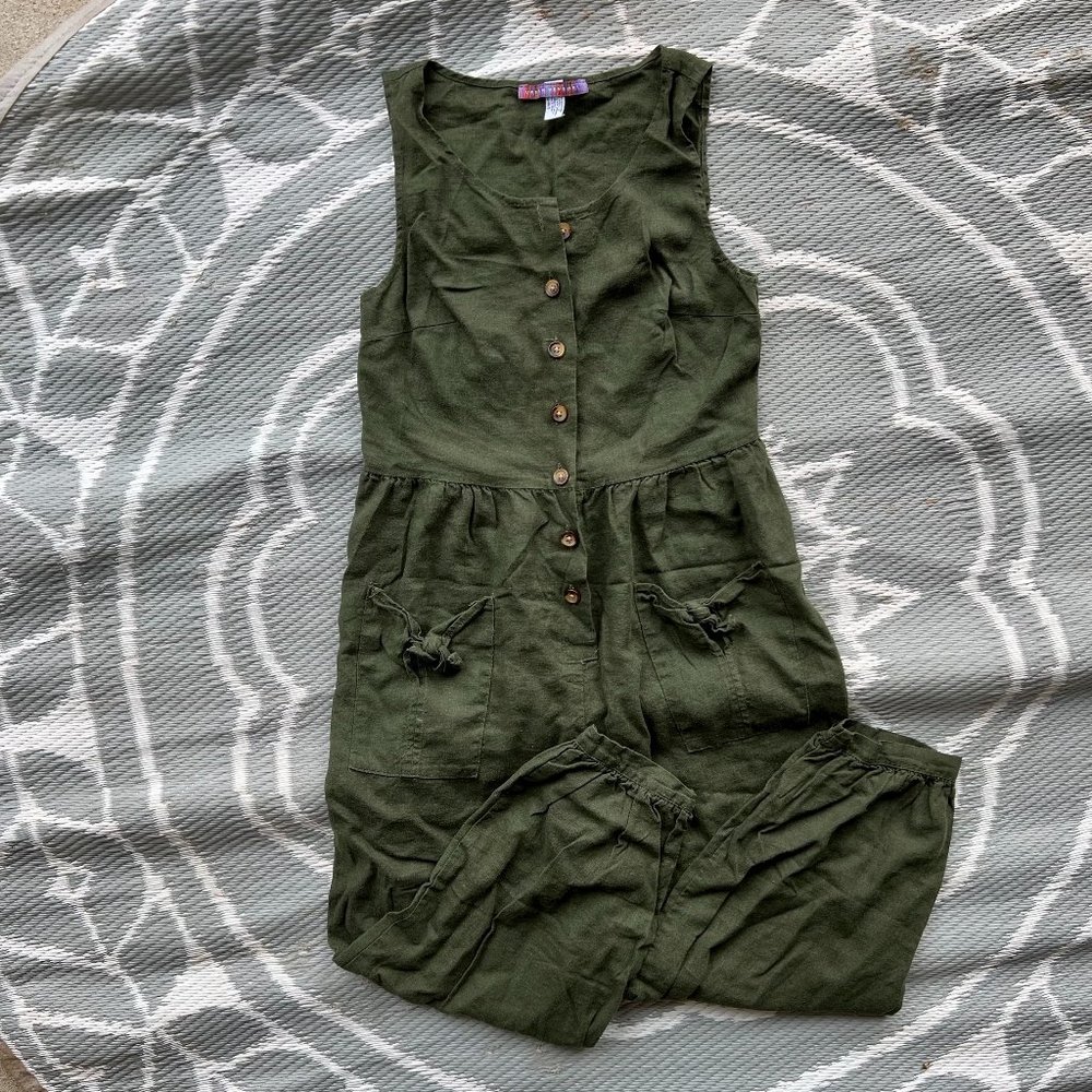 UO bow pocket jumpsuit
